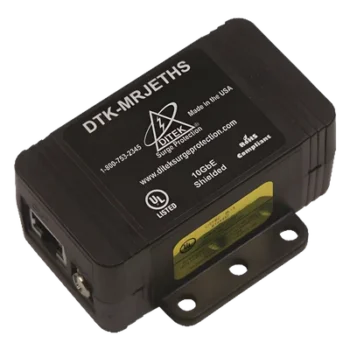 Protector de sobretensión / 10GbE / RJ45 blindado / CAT5e-CAT6A / 20kA / 75V L-G / 6.4V L-L / 144W