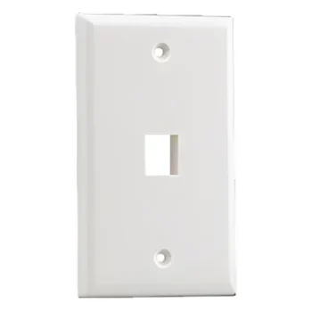 Placa de Pared Vertical / 1 Puerto Keystone / ABS / 69.8 x 114.3 mm (2.75 x 4.5 in) / Marfil