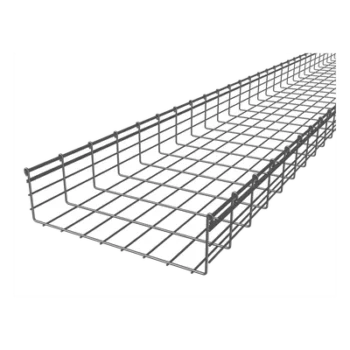 Charola Tipo Malla 150/400 mm, Acabado Electro Zinc, Hasta 955 Cables Cat6, Tramo de 3 Metros