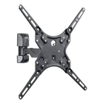 Soporte de pared para pantallas de 32-60 pulg. (81.28-142.24 cm) / VESA desde 100 x 100 hasta 400 x 400 / Carga Máxima 25 kg (55 lb) / Extensión 226 mm / Inclinación +10° / Instalación Hook-and-Hang / Acabado Epoxíd
