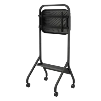 Carro Móvil para Pantalla Plana / 43" a 75"+ / Altura Ajustable 49.8"-65.8" (126.5-167.1 cm) / Capacidad 150 lb (68 kg) / 4 Ruedas Dobles 4" (102 mm) / Gestión de Cableado Interno / Estructura Tubular