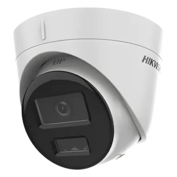 Cámara Turret IP / 2 Megapixel / Dual Light IR 30 m (98.4 ft) + Luz Blanca 20 m (65.6 ft) / Lente 2.8 mm / 103° / Audio Integrado / IP67 / PoE