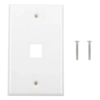 Placa de Pared / 1 Puerto Keystone / 70x115mm / 2.75x4.52in / Montaje Vertical / UL CE ETL
