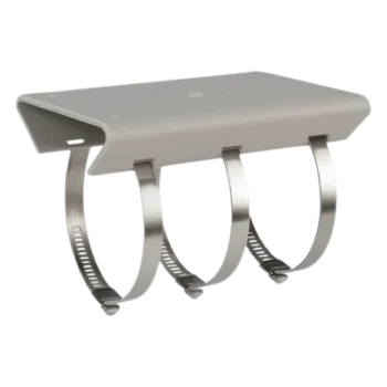 Montaje para Poste Vertical / Acero Galvanizado SUS304 / Ø 67-127 mm / 250 x 127 x 46 mm / 1.6 kg / Color Blanco / 9.8 x 5 x 1.8 in