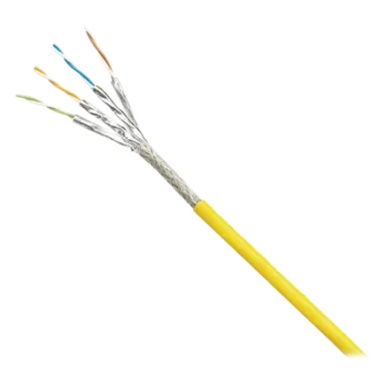 Cable Blindado S/FTP / Categoría 6A / 500 MHz / 500 m (1640 ft) / PUR Resistente Aceite UV / Multifilar 24/7 AWG / Industrial