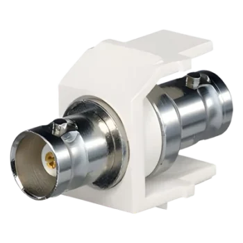 Módulo Acoplador Coaxial / BNC Keystone / 50 Ohms / 1 Espacio / Blanco