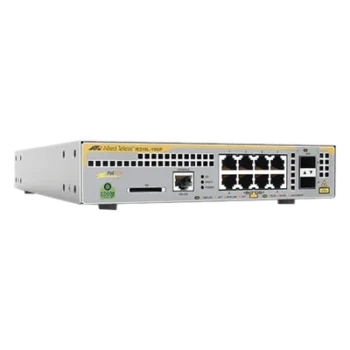 Switch Industrial-Lite PoE+ administrable capa 2 / 8 Puertos Gigabit + 2 SFP / 124 W PoE+ / 14.9 Mpps / VLAN 2048