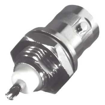Conector BNC Hembra / Montaje Frontal Chasis / Soldable / 75 Ohm / D-Plano / 0.98 in
