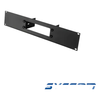 Tapa frontal de aluminio / Calibre 11 / 2U / Rack 19" (48.26 cm) / Color negro