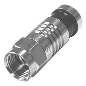 Conector F Macho / Plegado Axial por Compresión / RG-59/U / 75 Ohm / 24 mm / 0.08 ft