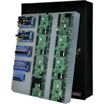 Gabinete de Control de Acceso / Backplane Extraíble / 4 Baterías 12VDC/12Ah / Acero 16 AWG / Cerradura y Antisabotaje