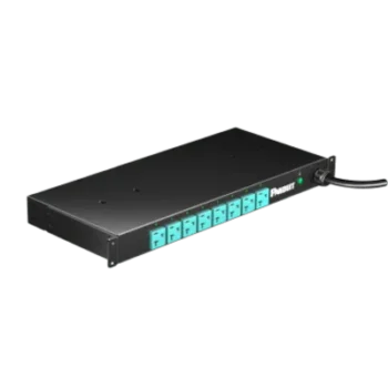 PDU EL2P Switchable y Monitoreable (MS), para Distribución de Energía, Enchufe de Entrada NEMA L5-20P, Con 8 Salidas 5-20R, Horizontal 19in, 120 Vca, 20 Amp, 1 UR