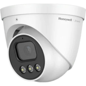 Cámara Turret IP / 2 MP / Lente Fijo 2.8 mm / Color 24/7 Dual-Light 30 m / WDR 80 dB / IP66 IK10 / PoE / NDAA