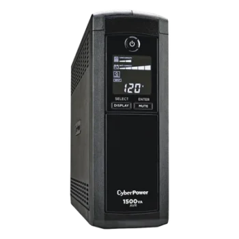 UPS Línea Interactiva / 1500 VA / 900 W / 12 Tomas NEMA 5-15R / 6 con Respaldo / Pantalla LCD / AVR / Supresión 1500 J