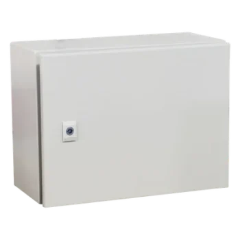 Gabinete de Acero / IP66 / IK10 / 400 x 300 x 300 mm / Carga 40 kg / Placa Trasera Metálica 2 mm / Cerradura con Llave