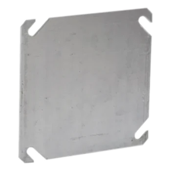 Tapa Ciega Cuadrada / 4 Pulgadas / Acero Galvanizado / 0.286 kg / Cajas 4"x2"