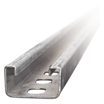 Canal Perforado / 4 x 2 cm / Calibre 16 / Acero Pregalvanizado / 3 m (9.8 ft) / Costillas de Refuerzo