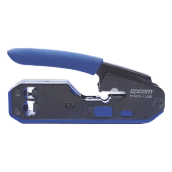 Pinza de Red SLIM / Corte y Terminado RJ45/RJ11 / Diseño Compacto 60% / Acero al Carbón / Mango Ergonómico ABS+TPR