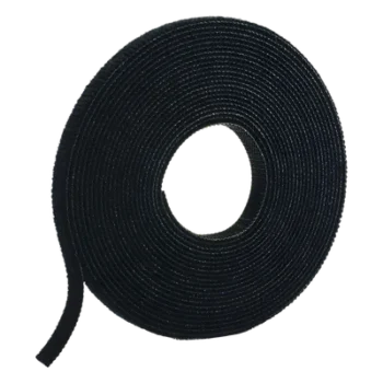 Rollo de Cinta de Contacto / 75 Pies (22.9 m) / 19.1 mm Ancho / Nylon Negro