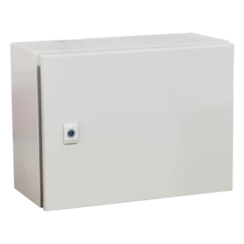 Gabinete de Acero IP66 / IK10 / 500 x 300 x 300 mm / Carga 45 kg / Placa Trasera Metálica / Cerradura con Llave