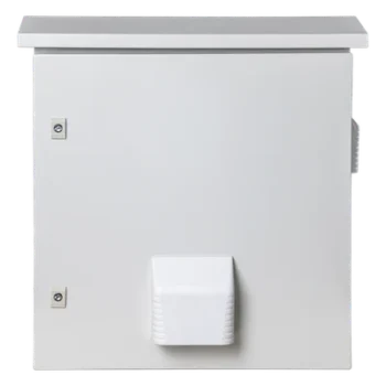 Gabinete de Acero para Exterior / IP55 / IK10 / Ventilación con Ventilador 110 VCA / 593 x 609 x 399 mm (1.95 x 2.0 x 1.31 ft) / Placa Trasera Galvanizada 550 x 565 mm