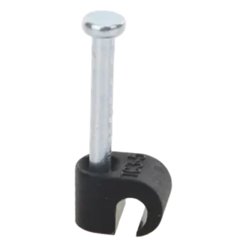 Grapa para Fibra Óptica / Clavo Integrado 19.1 mm / Polipropileno UV / Rango Térmico -10°C a +120°C / 100 Piezas