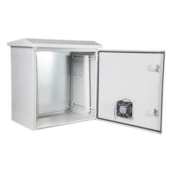 Gabinete Rack 19" / 11U / IP55 / IK10 / Acero Ventilado / Exterior 593 x 609 x 399 mm / Ventilador 110 VCA