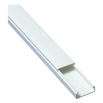 Canaleta de PVC / 20 x 10 mm / Auto-extinguible / 2.5 m (8.2 ft) / Sin División / Resistente UV