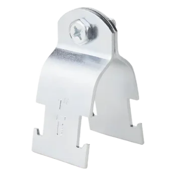 Abrazadera Unicanal / 3/4" (19 mm) / Galvanizada / Calibre 16 / Tornillo 1/4" x 3/4"