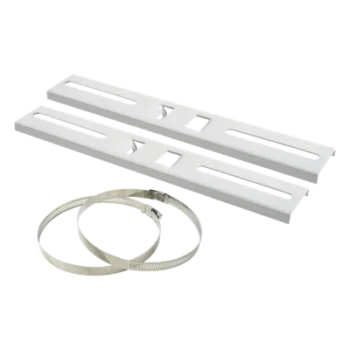 Montaje de Metal para Poste Universal / Ajuste 115-280 mm / Carga 30 kg / Ángulo 45° / Acero con Pintura Electroestática / 300x44 mm (0.98x0.14 ft)