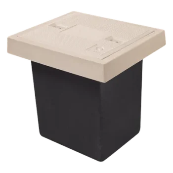 Registro de Telecomunicaciones / 1 Tapa / Resistencia 2.5 Toneladas / Uso Peatonal / Tapa 59.5x59.5 cm / Impermeable