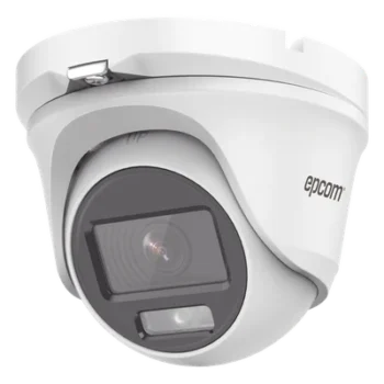 Cámara Turret TURBOHD / 2 Megapixel 1080p / Color 24/7 / Luz Blanca 20 m (65.6 ft) / Ángulo 105° / Audio Integrado / IP66 / 4 Tecnologías Seleccionables