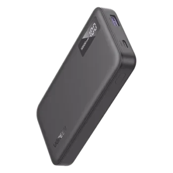Power Bank / 10000 mAh / Carga Rápida 22.5W / PD 20W / USB-C + USB-A / Pantalla Digital / Ultra Delgado