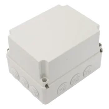 Caja de Derivación IP / 12 Glándulas Recortables / IP55 / Rango Térmico -40 a 120 °C / 190 x 240 x 165 mm (7.5 x 9.4 x 6.5 in) / Protección EMI y Antiestática