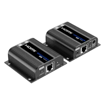 Kit Extensor HDMI / Transmisión 70 m (229.7 ft) a 1080p / 40 m (131.2 ft) a 4K@30Hz / PoC / Salida Loop / HDCP / Audio 7.1