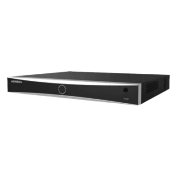 NVR IP / 12 Megapixel (4K) / 8 Canales / 8 Puertos PoE+ / Reconocimiento Facial 20,000 Rostros / AcuSense / 2 Bahías HDD / Alcance PoE 300 m (984.3 ft)