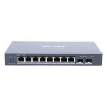Switch Administrable PoE+ / 8 Puertos Gigabit / 2 SFP / Extensión 300 m (984.3 ft) / 110 W / Gestión en la Nube