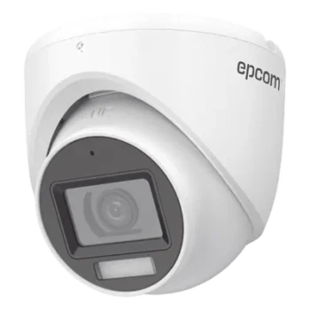 Cámara Turret TURBOHD / 3K 5 Megapixel / Dual Light IR 30 m (98.4 ft) + Luz Blanca 20 m (65.6 ft) / Gran Angular 104.9° / 4 Tecnologías / IP67 / Audio Integrado