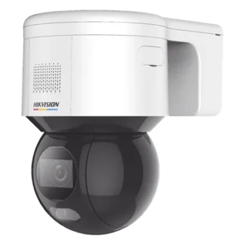 Cámara Domo PT IP / 4 Megapixel / Imagen Color 24/7 / Luz Blanca 30 m (98.4 ft) / Lente 4 mm / Audio Bidireccional / IP66 / PoE+