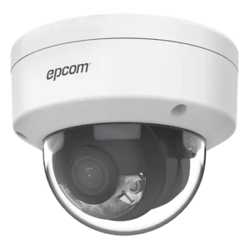 Domo IP / 4 MP / Lente 2.8 mm / ColorVu / AcuSense / PoE / H.265+ / IP67 / IK08 / WDR 120 dB / Luz blanca 30 m (98 ft)
