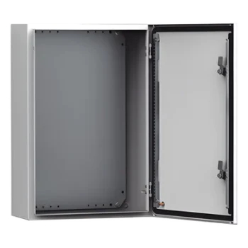 Gabinete Industrial de Uso Exterior / IP66 NEMA 4/12/13 / IK10 / Acero 1.5 mm / 600 x 600 x 400 mm (23.6 x 23.6 x 15.7 in) / Platina de Montaje Incluida