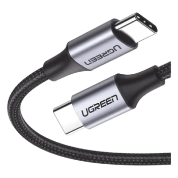 Cable USB-C a USB-C / 1 Metro (3.28 Pies) / 60W PD / 480 Mbps / Nylon Trenzado / Aluminio