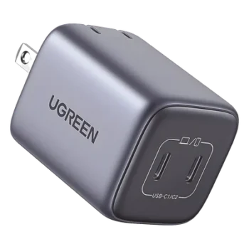 Cargador GaN II / 45W / 2 Puertos USB-C / Power Delivery 3.0 / Quick Charge 4.0 / 100-240V