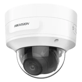 Cámara Domo IP / 8 Megapixel (4K) / Lente Motorizado 2.7-13.5 mm / IR EXIR 40 m (131.2 ft) / DarkFighter / Audio y Alarma I/O / PoE+ / IP66 / IK10