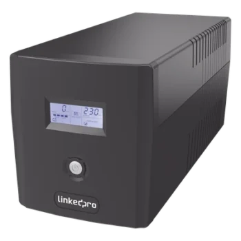 UPS de Línea Interactiva / 1000 VA / 600 W / 6 Tomas NEMA 5-15R / 4 Tomas Respaldadas / AVR Boost y Buck / Pantalla LCD / Protección RJ45