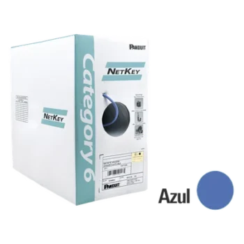 Bobina de Cable UTP / Cat 6 / 24 AWG / 305 m (1000 pies) / CMR Riser / 4 Pares / Cobre Sólido / 1000 Mbps