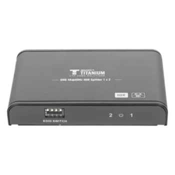 Divisor (Splitter) HDMI 4K de 1 Entrada a 2 Salidas (Simultaneas) / Soporta 4K×2K / Ajuste de resoluciones EDID / HDR / HDMI 2.0 / HDCP 2.2 / Soporta formatos de Audio Dolby Digital / Longitud del cable de entrada y salida ≤10m.