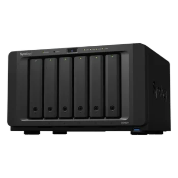 NAS de 6 Bahías / Procesador AMD Ryzen V1500B 4 Núcleos 2.2 GHz / 4 GB DDR4 ECC Expandible a 32 GB / Puerto 10GbE RJ-45 / Expansión a 16 Bahías / 2 Ranuras M.2 NVMe / RAID Híbrido