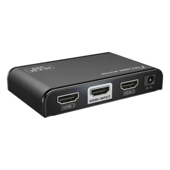 Divisor (Splitter) HDMI 4K de 1 entrada a 2 salidas / Soporta 4K×2K / HDMI 2.0 / HDCP 2.2 / HDMI 3D / Longitud del cable de Entrada ≤30m, Salida ≤25m / Divide 1 Entrada de video HDMI a 2 Salidas de Video HDMI (Simultaneas).