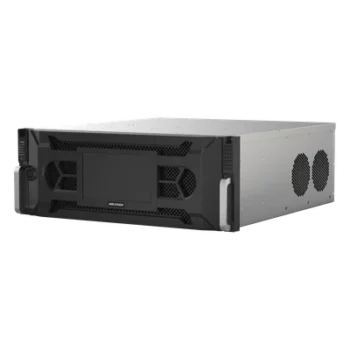 NVR IP / 128 Canales / 12 Megapixel (4K) / 24 Bahías HDD / Throughput 512 Mbps / RAID Hot Swap / Reconocimiento Facial 500,000 Rostros